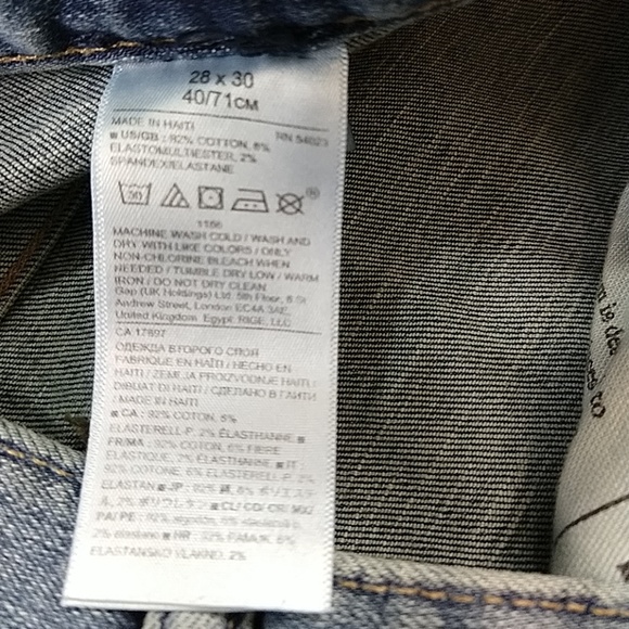 Banana Republic 28x30 Straight Leg Jeans New - Picture 6 of 7